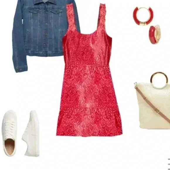 Banana  Republic Ruffle Fit- And- Flare Dress - Picture 2 of 12